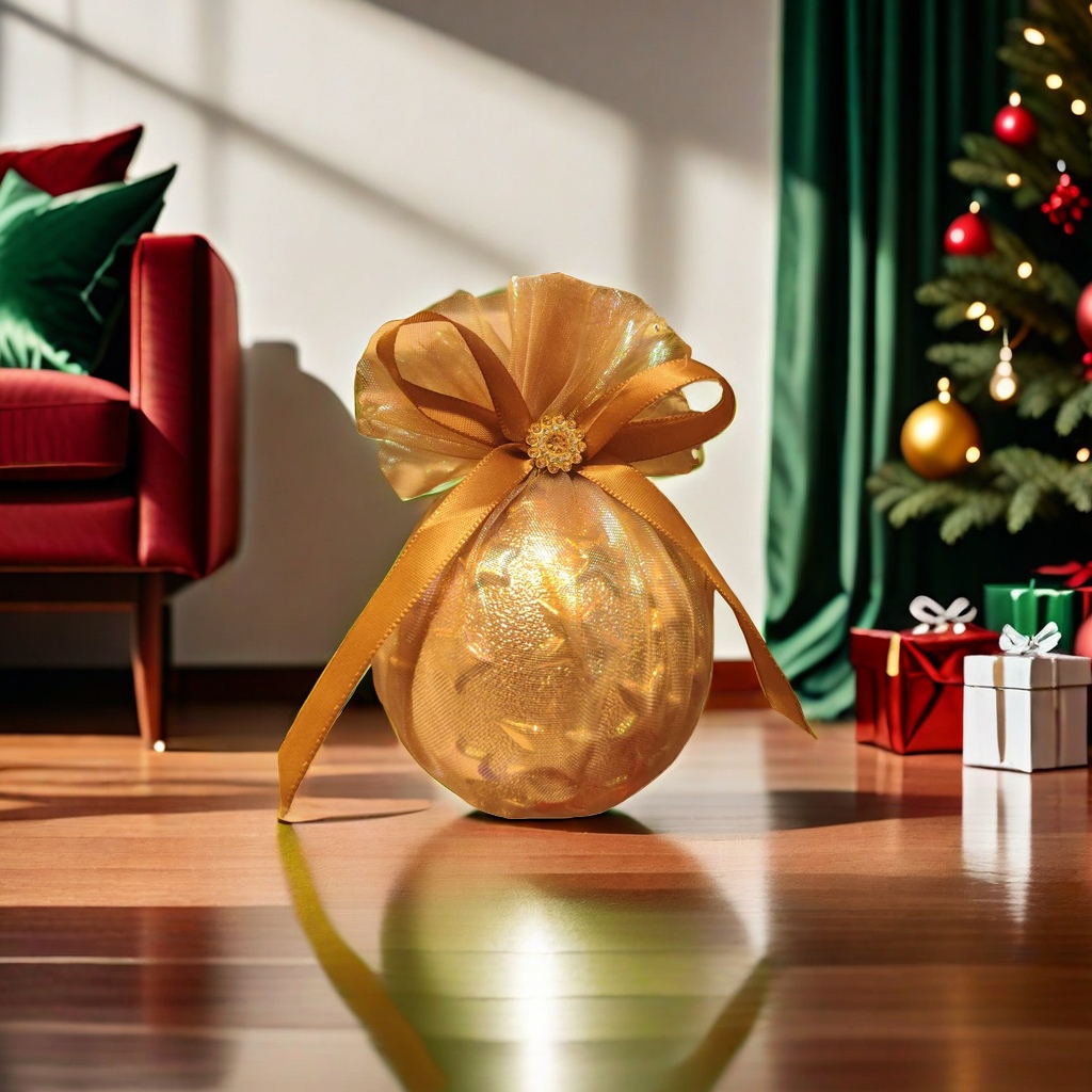 Golden decorative balls, Christmas home decor items, New Year party decoration supplies Specification image