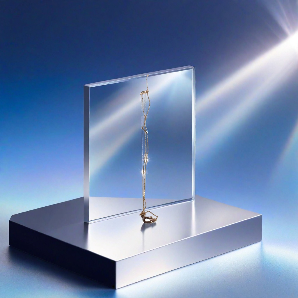 This golden necklace is a fashionable, simple and versatile lady's necklace Application Scenario