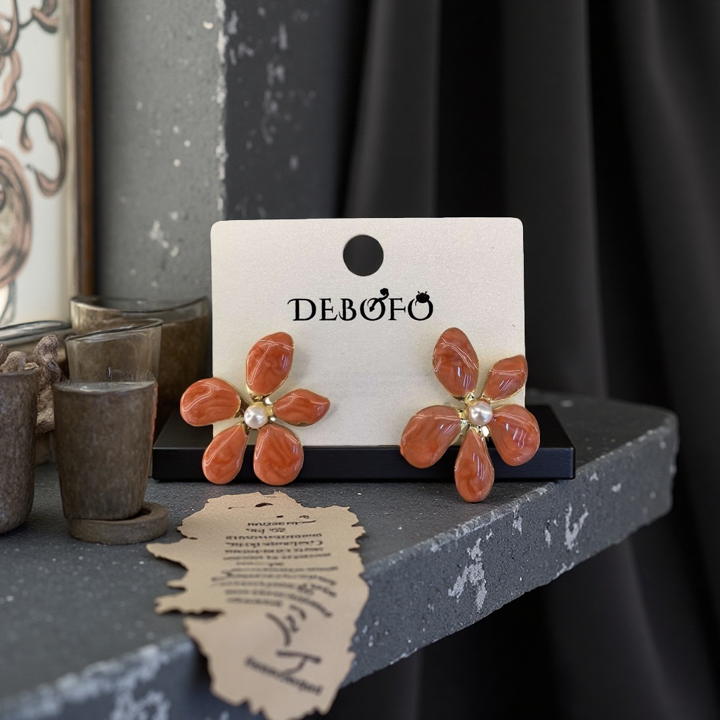 Pendientes de flor moda diseño simple pendientes ligeros y versátiles para el uso diario Application Scenario