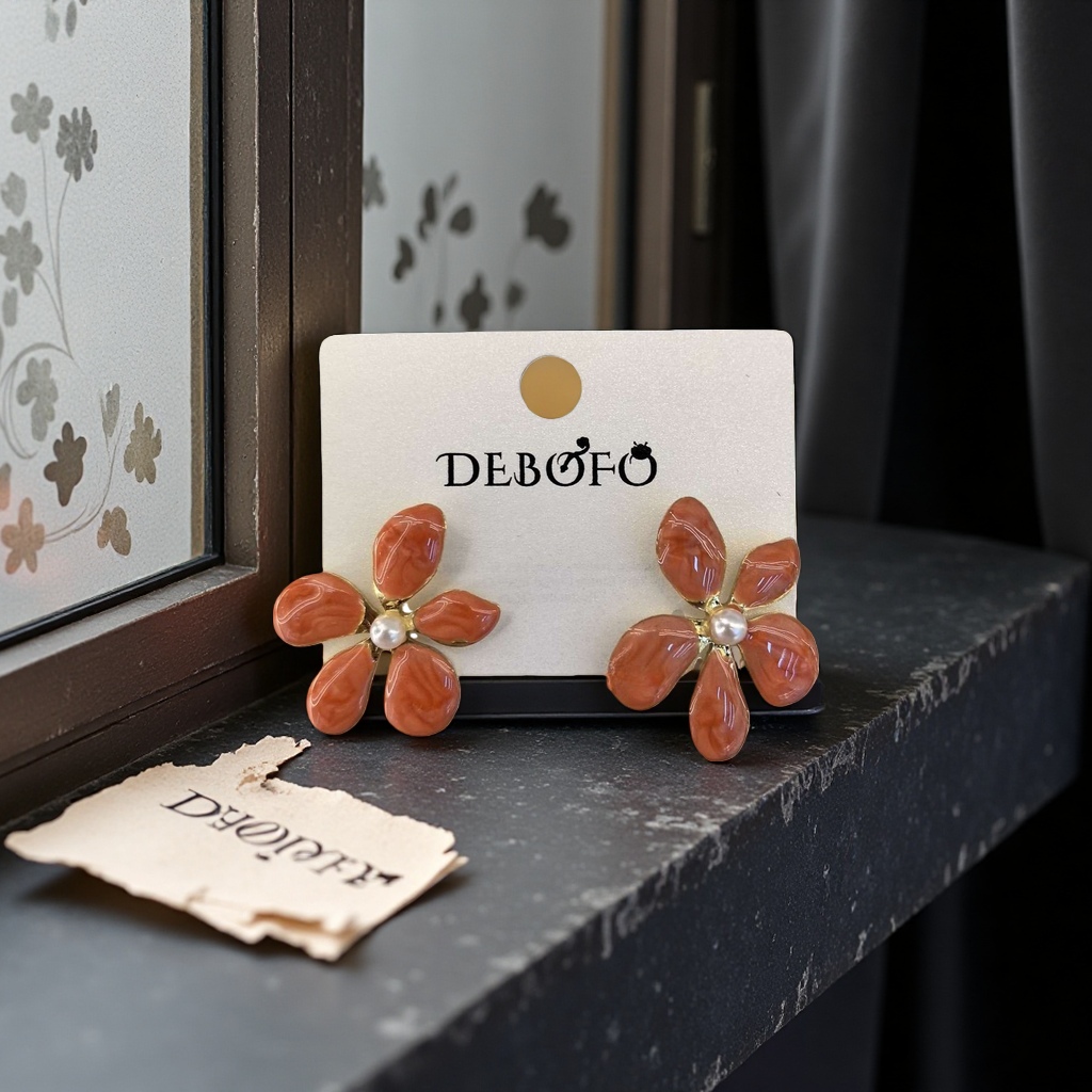 Pendientes de flor moda diseño simple pendientes ligeros y versátiles para el uso diario details Picture