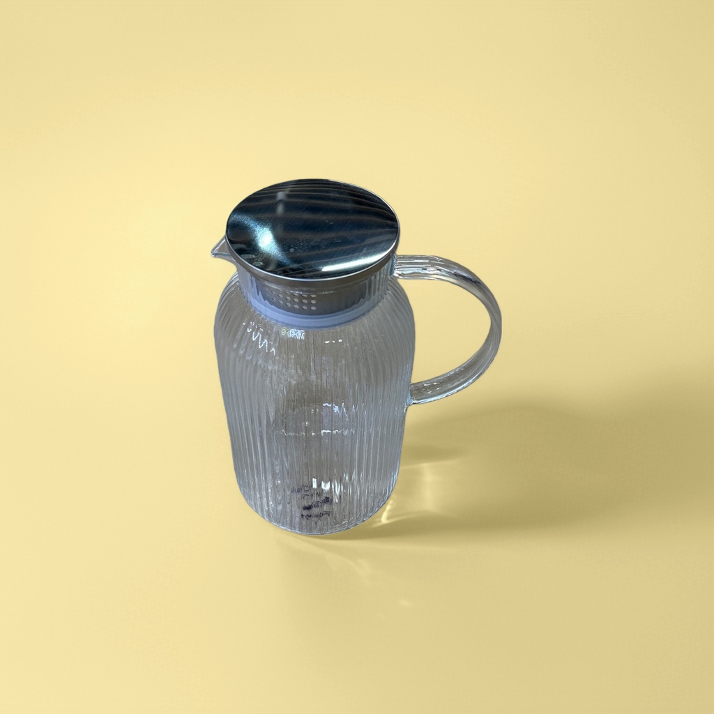 透明玻璃水壶 耐热高硼硅家用烧水壶 1.5L 安全防烫便携茶壶