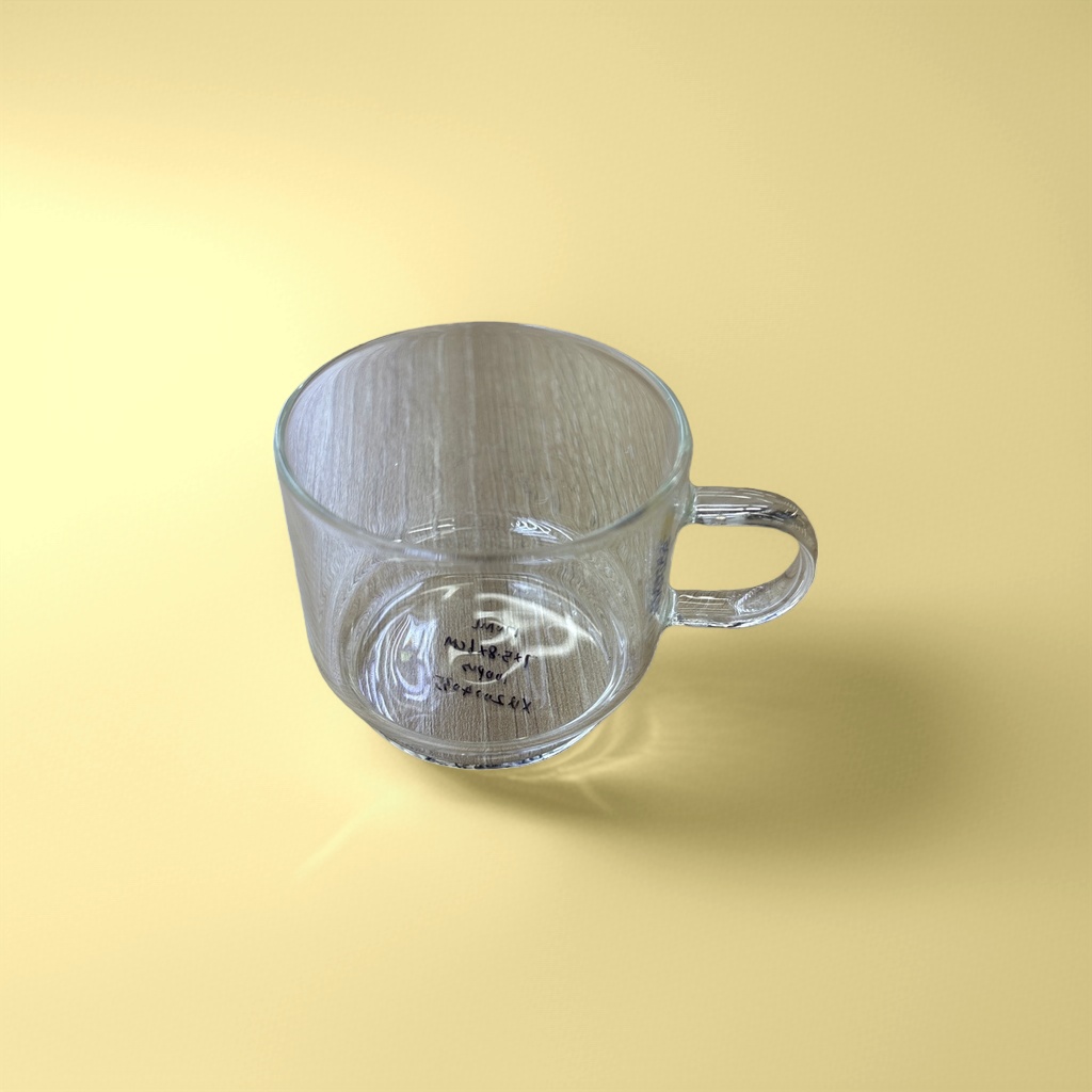 透明玻璃杯 高透光水晶质感杯子 400ml 办公室家用饮水杯