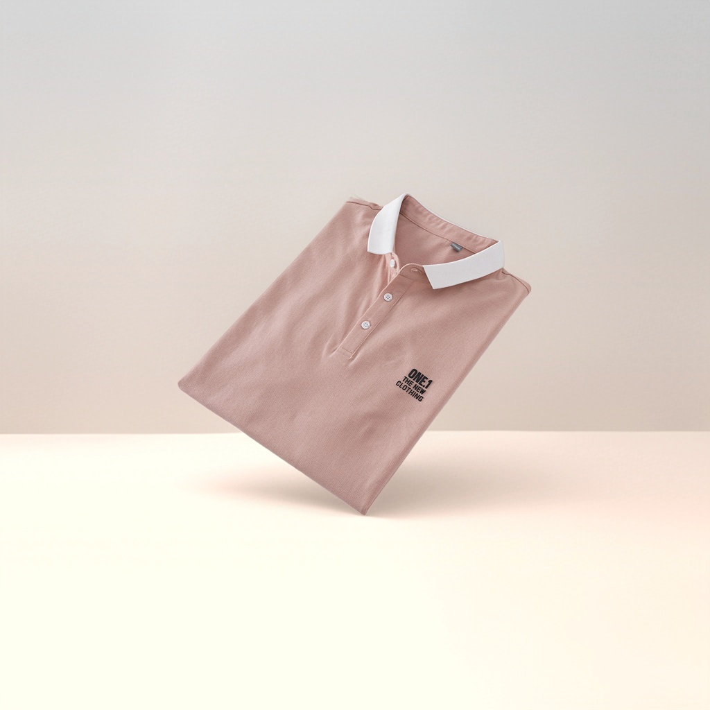 Pink Polo shirt, men's short-sleeved pure cotton casual top Specification image