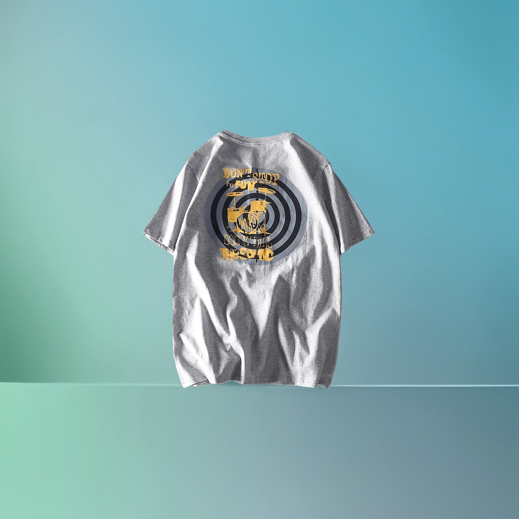 Light grey-brown pure cotton short-sleeved T-shirt, a basic men's top Specification image