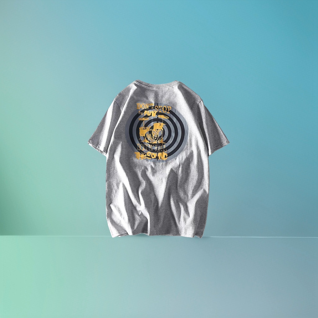 Light grey-brown pure cotton short-sleeved T-shirt, a basic men's top Application Scenario