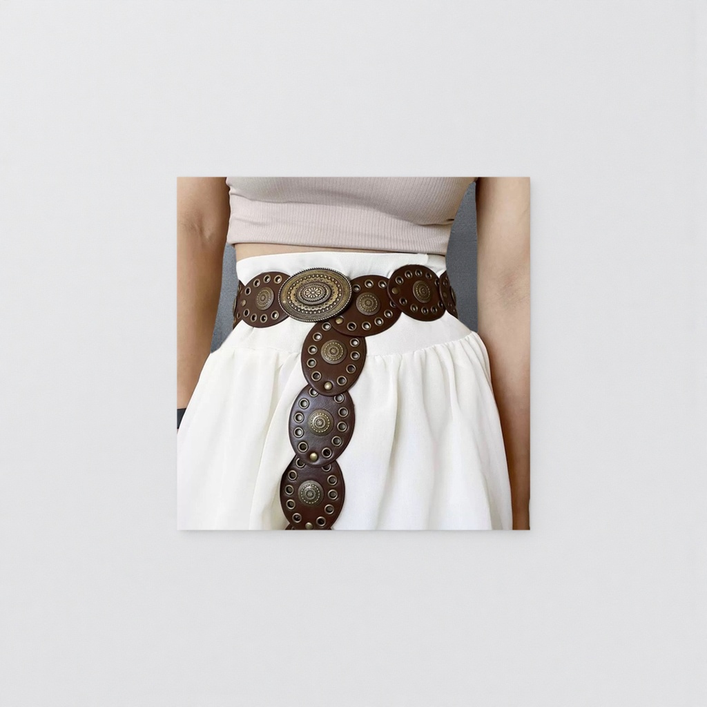 Decorative belt, a fashionable and versatile belt for women, is a simple, individual and trendy accessory