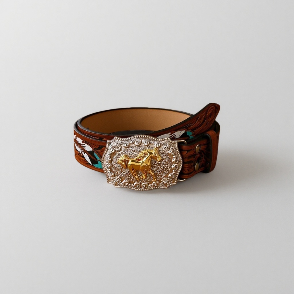 Western-style belt + belt Specification image