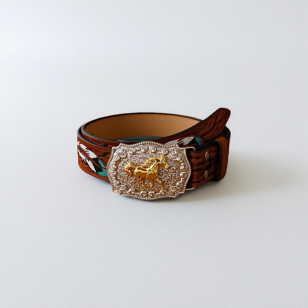 Western-style belt + belt details Picture