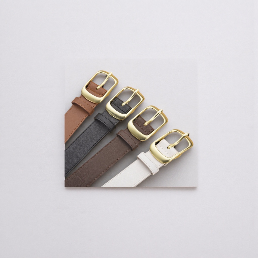 Men's cowhide needle-buckle belt, 3.8cm wide business formal belt details Picture
