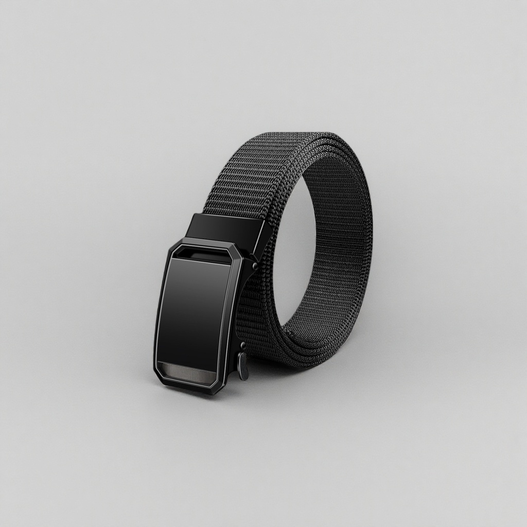 The black fabric belt is fashionable and versatile, suitable for both men and women details Picture