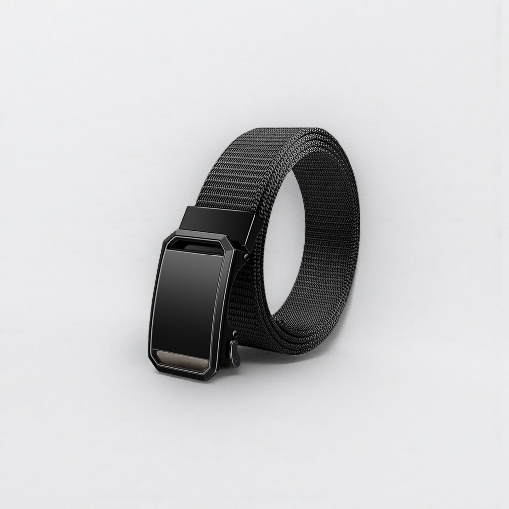The black fabric belt is fashionable and versatile, suitable for both men and women