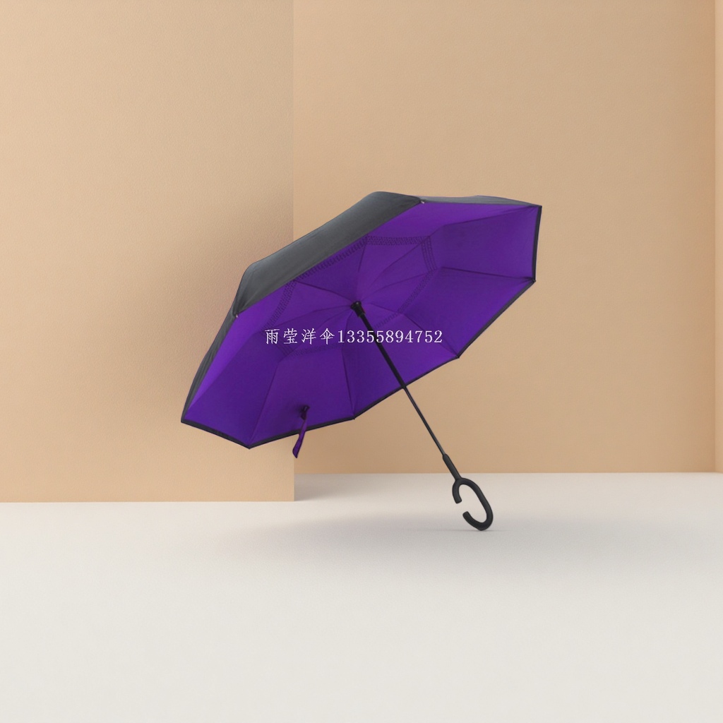 紫色晴雨两用伞 防水防晒便携折叠遮阳伞