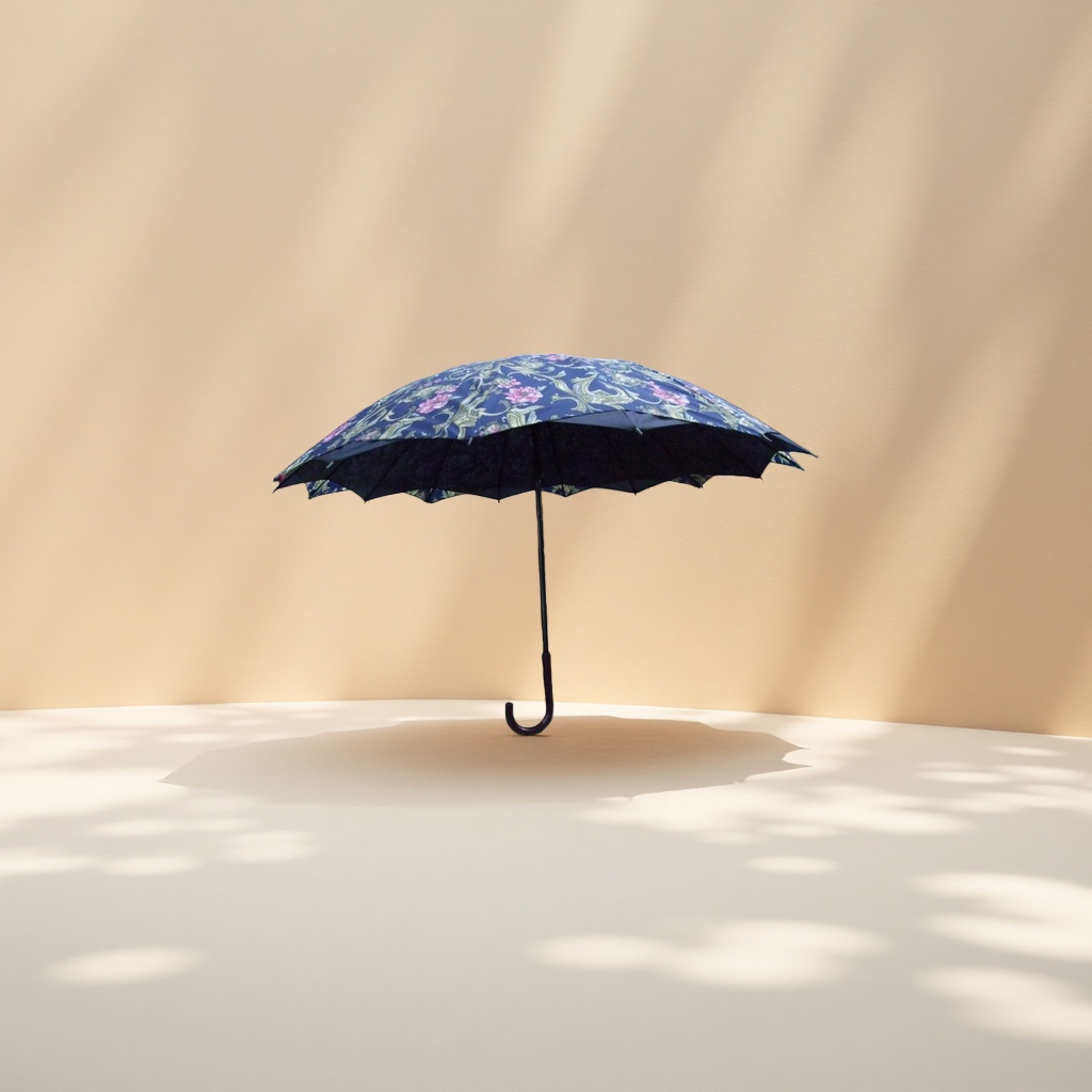 Floral pattern all-weather umbrella, waterproof, sun-proof, lightweight and foldable, suitable for both women and men Application Scenario