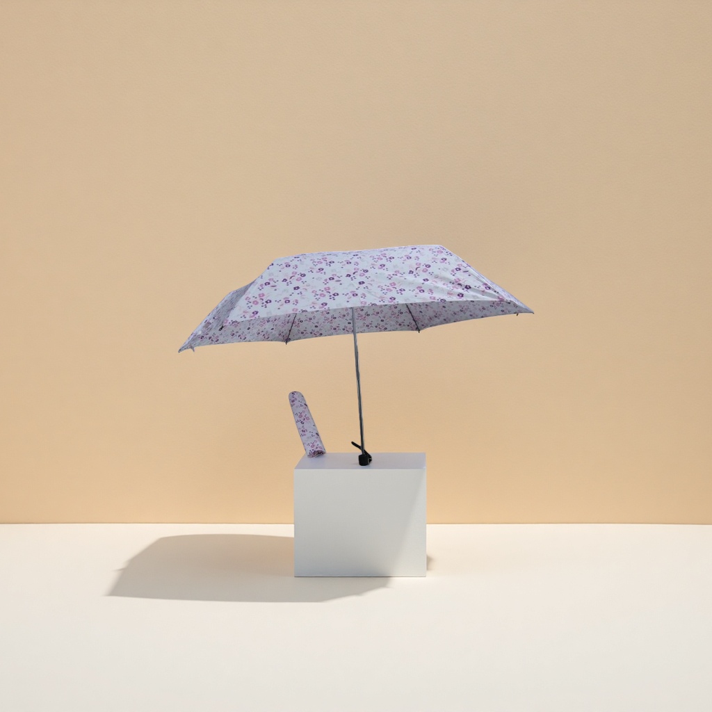 A portable, automatic opening and closing umbrella made of high-density impact-patterned fabric for women Application Scenario