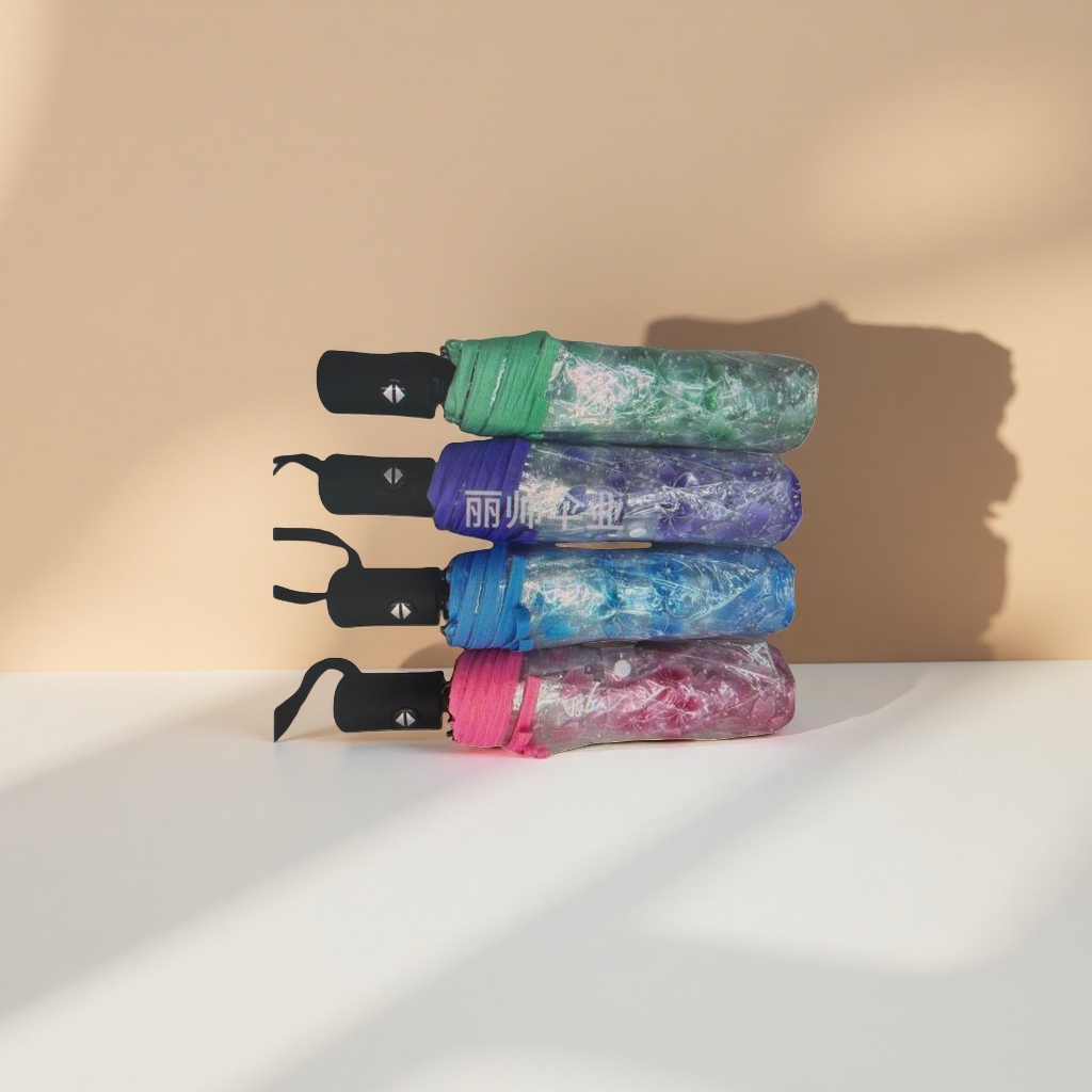 Portable folding umbrella for both weather and rain, lightweight, windproof, sun-proof and sunshade Application Scenario