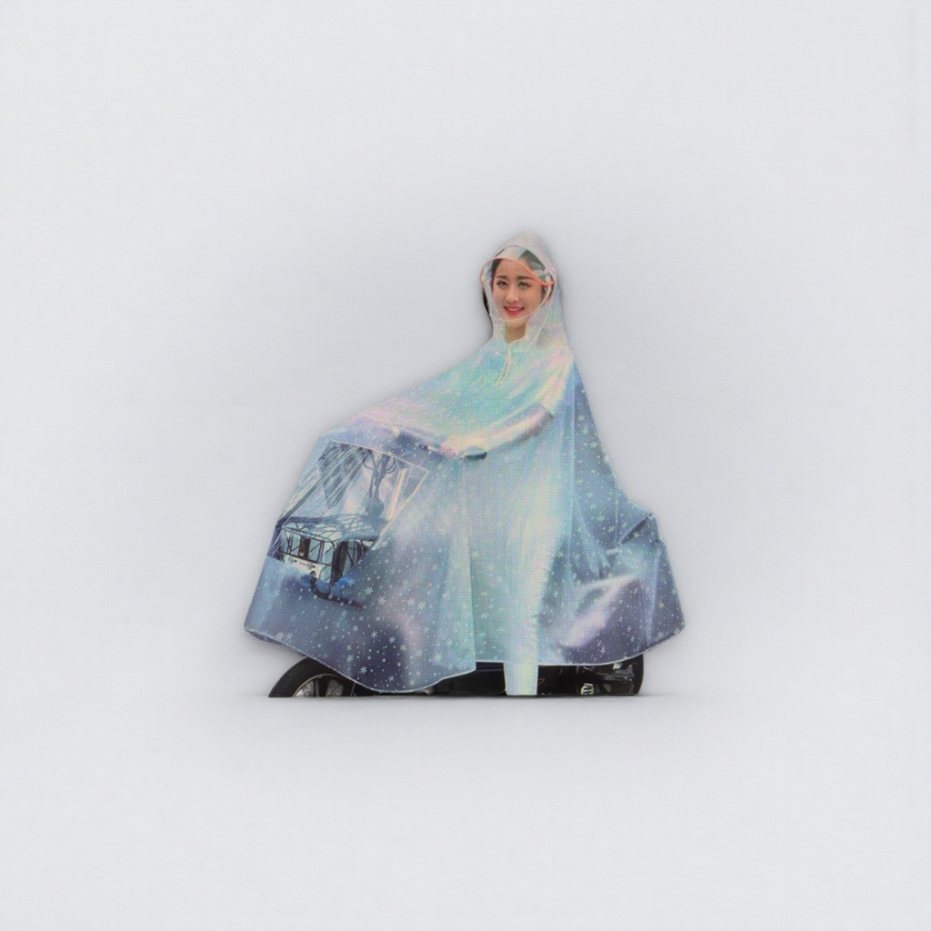 Soft, thick, odorless raincoat, waterproof and windproof, suitable for both adults and children as a cycling raincoat