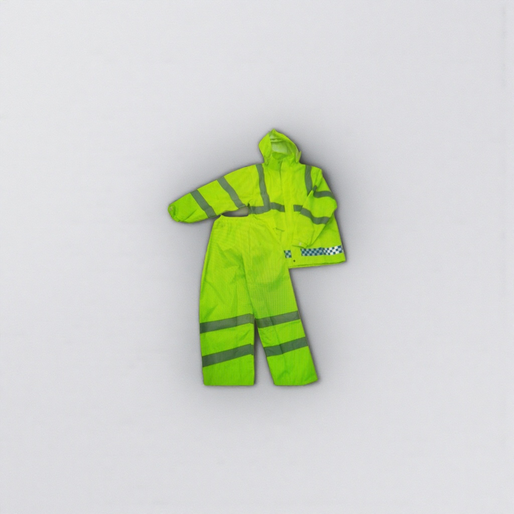 Fluorescent green reflective work clothes, universal safety protective clothing for men and women, with high visibility at night
