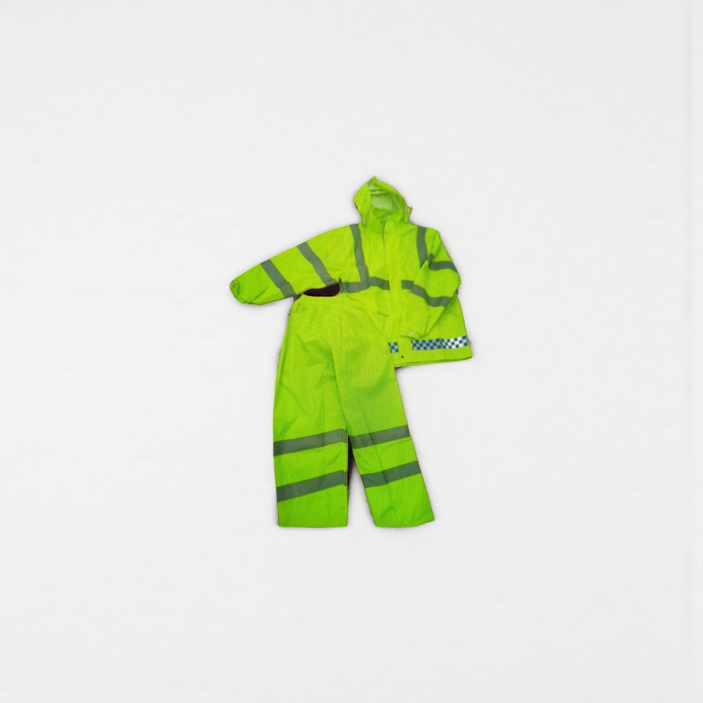 Fluorescent green reflective work clothes, universal safety protective clothing for men and women, with high visibility at night Specification image