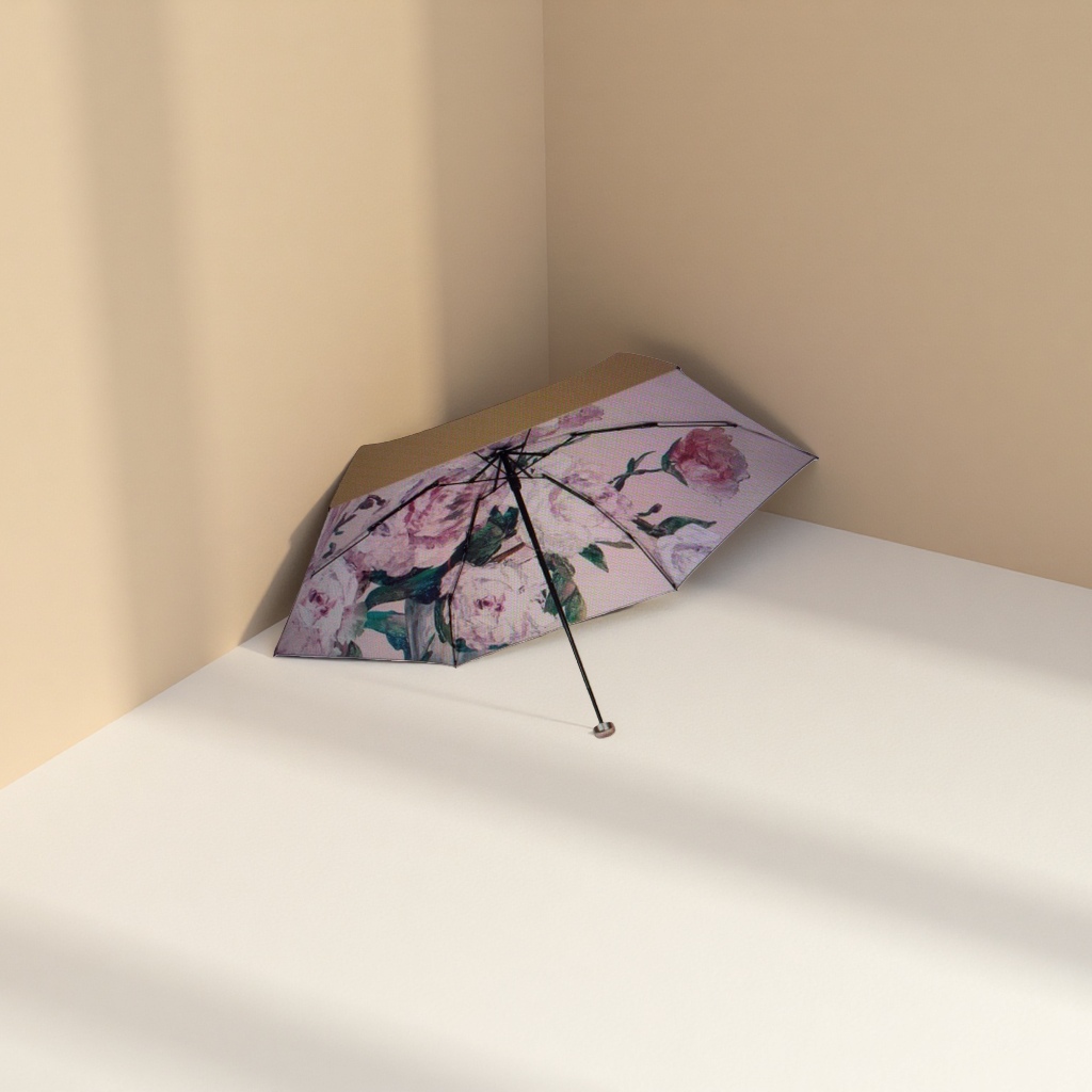 Floral pattern all-weather umbrella, waterproof, sun-proof, lightweight and foldable, suitable for both women and men Application Scenario