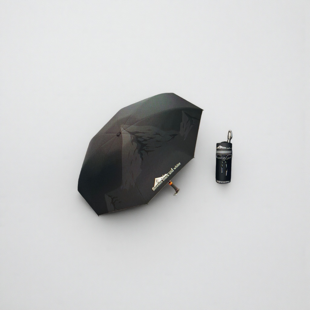 This black umbrella is fashionable, foldable and portable, suitable for both sun protection and rain protection Application Scenario