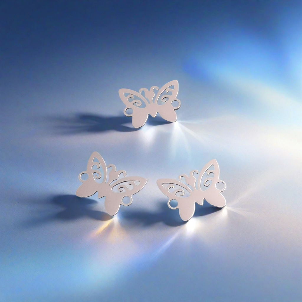Metal butterfly decorations, wall ornaments, home soft furnishings, floor mirrors, edge decorations, table flower art accessories details Picture