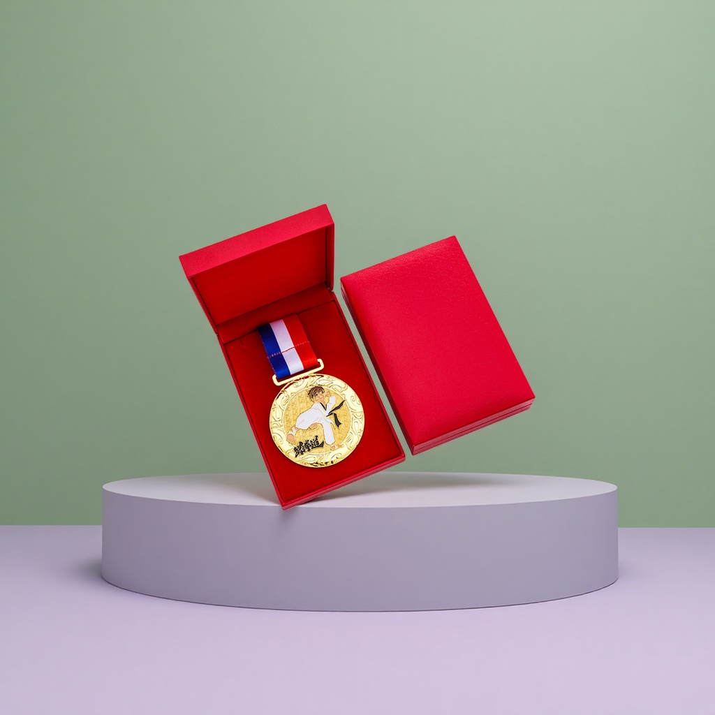 Customized metal MEDALS, sports event commemorative MEDALS, gold-plated copper MEDALS that can be engraved details Picture