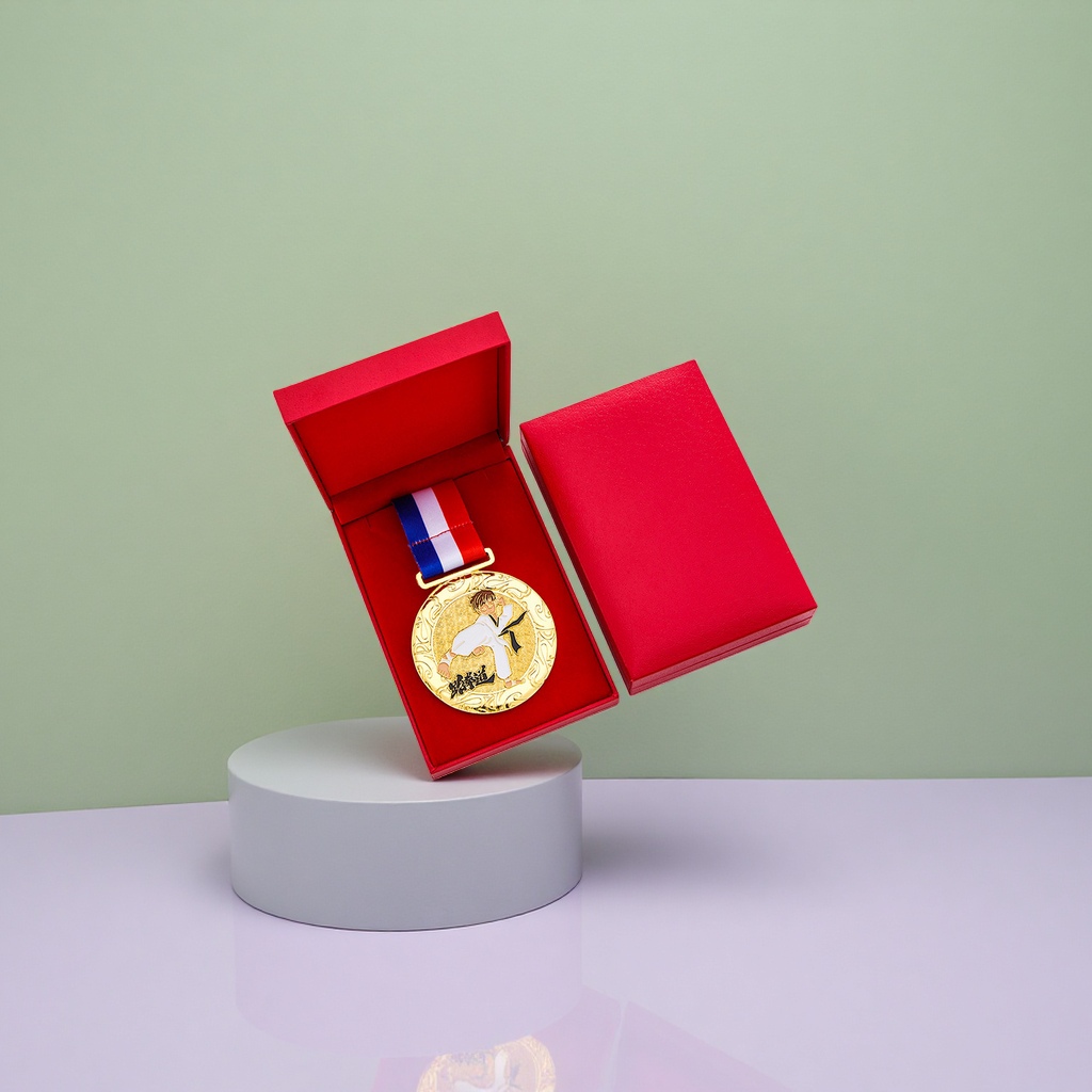 Customized metal MEDALS, sports event commemorative MEDALS, gold-plated copper MEDALS that can be engraved Specification image