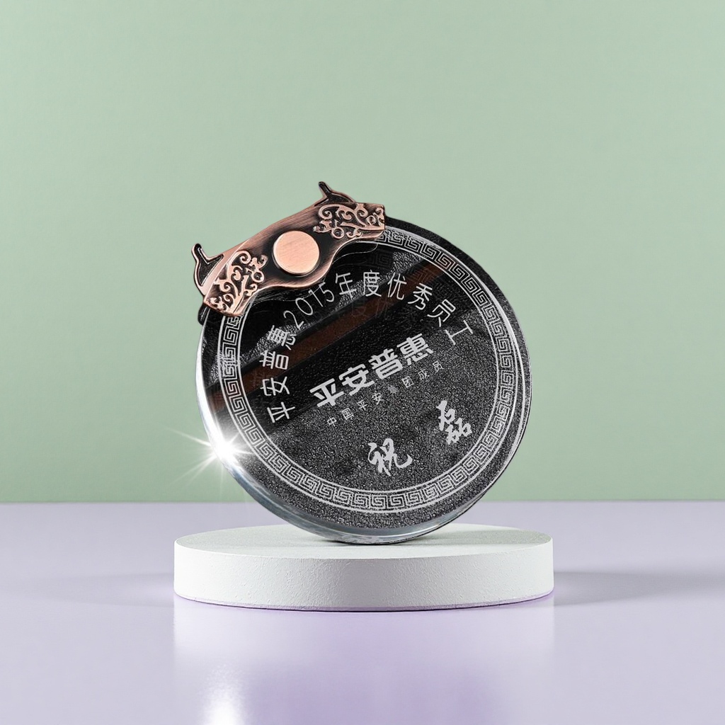 Customized crystal MEDALS, metal gold-plated commemorative MEDALS, honor MEDALS Specification image
