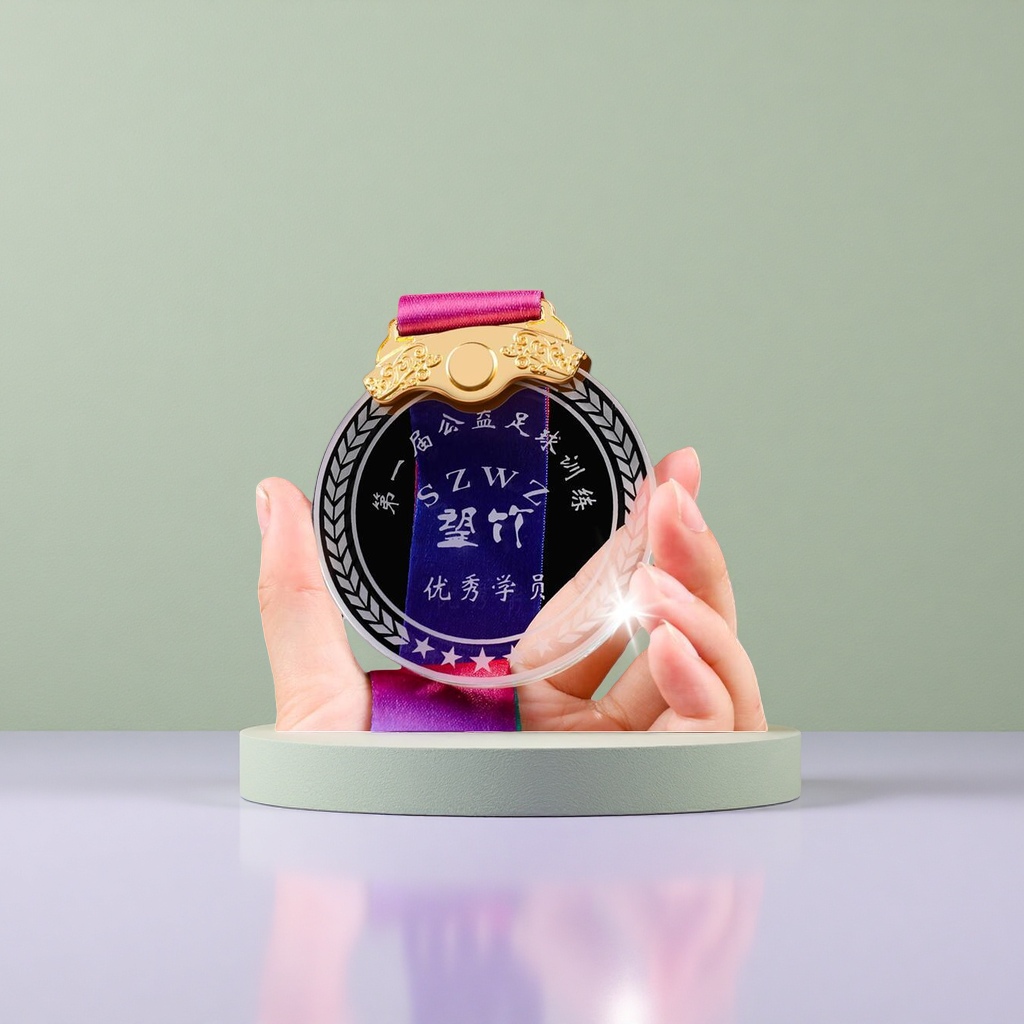 Alta permeabilidad K9 medalla de cristal personalizado trofeo souvenir craft puntaje