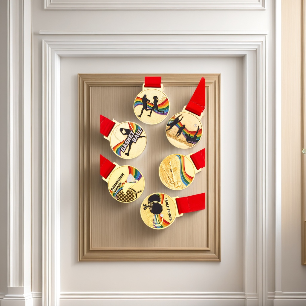 Customized medal metal gold plating process, customized medal engraving service Specification image
