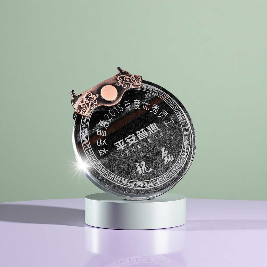 Customized crystal MEDALS, award ceremony commemorative MEDALS, and honor recognition Specification image