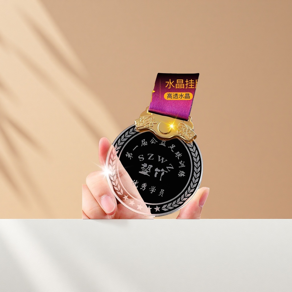 Crystal medal + Medal 220705176 Specification image