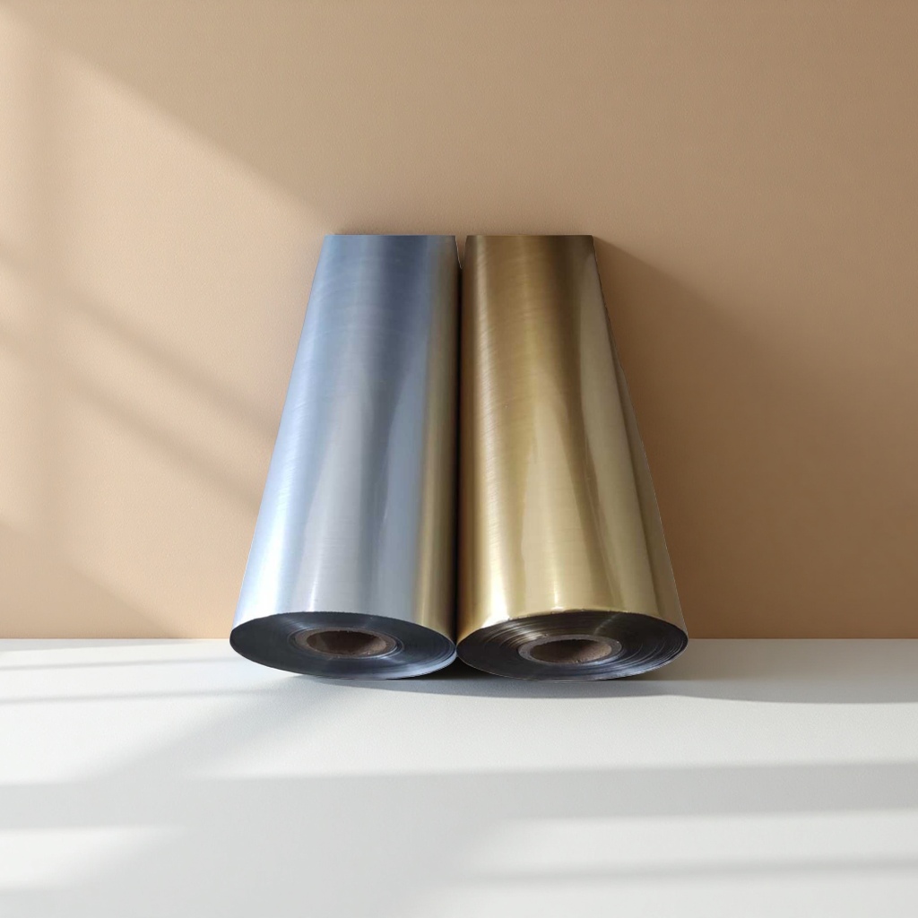 Rollos de película de color metálico para la decoración de la superficie del espejo mate material de PVC PET rollos 1 metro de ancho