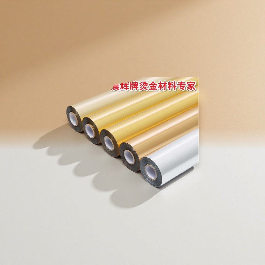 Hot stamping paper roll hot stamping material oro metal textura para decoración puede ser ancho personalizado Specification image
