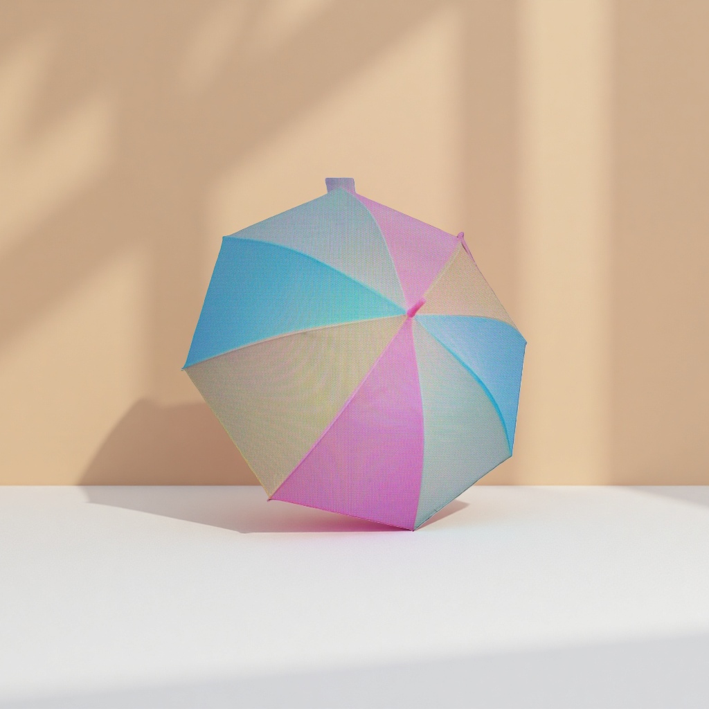This colorful umbrella is fashionable, portable, and can be used for sun protection and rain protection, as well as folding umbrellas for both sunny and rainy days details Picture