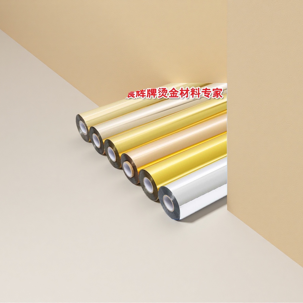 Roll hot stamping papel metalizado brillante material PET impresión hot stamping especial alta adherencia rollos Application Scenario
