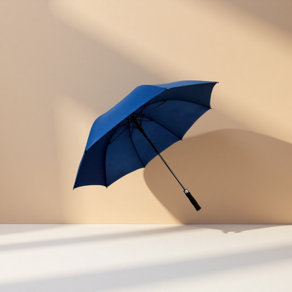 Blue all-weather umbrella, waterproof and sun-proof portable folding sunshade umbrella Specification image