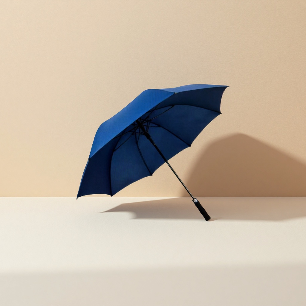 Blue all-weather umbrella, waterproof and sun-proof portable folding sunshade umbrella details Picture