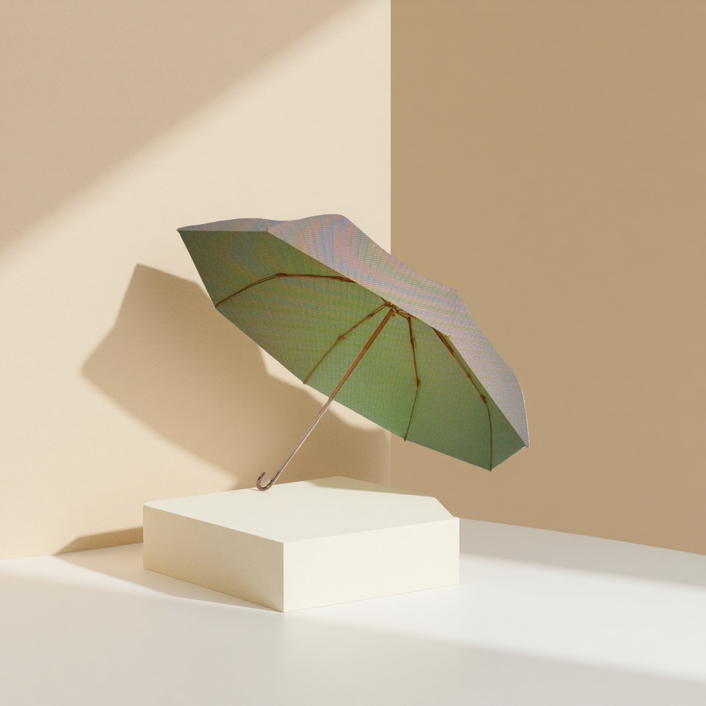 Green all-weather umbrella, waterproof, sun-proof and sunshade umbrella, lightweight folding umbrella Application Scenario