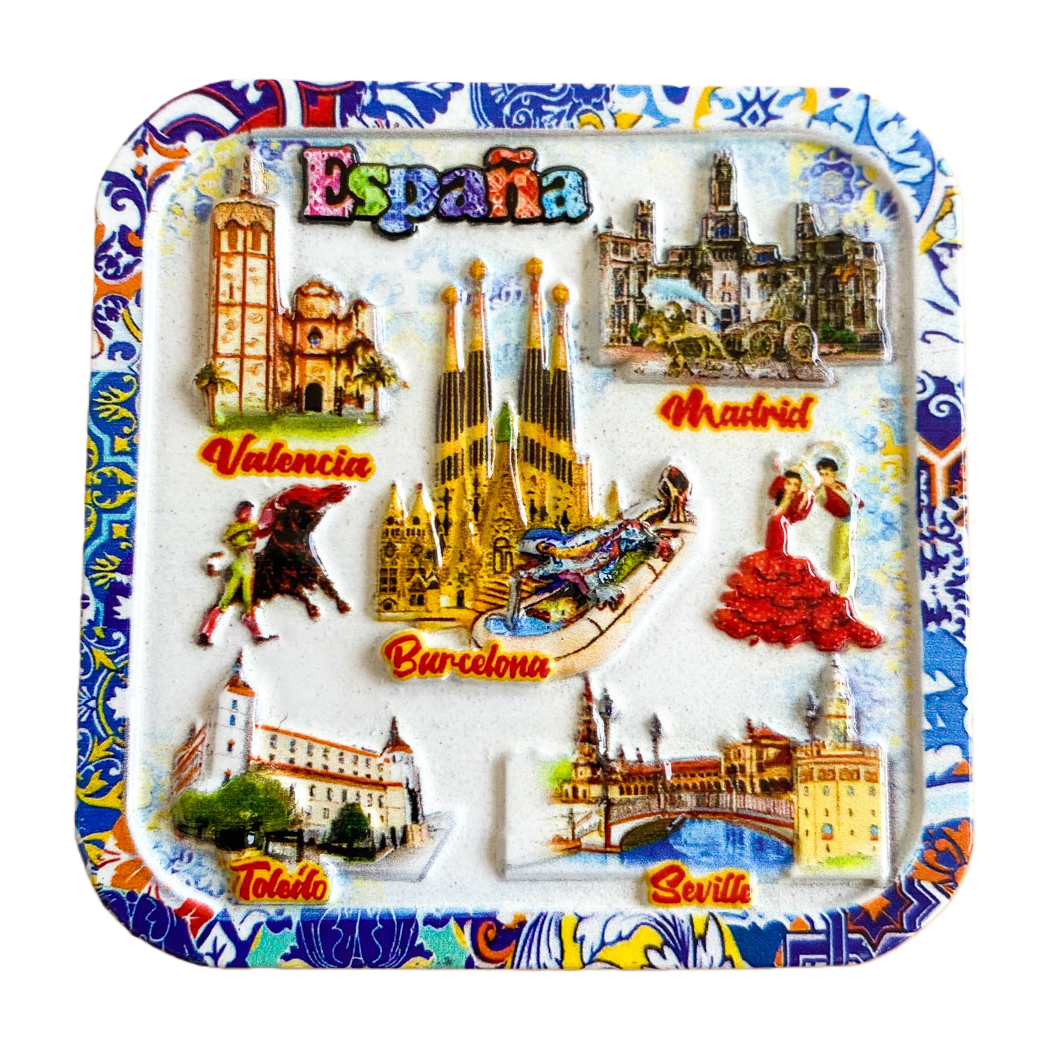 Spanish-themed fridge magnets and magnetic stickers for home and office decoration Item Picture