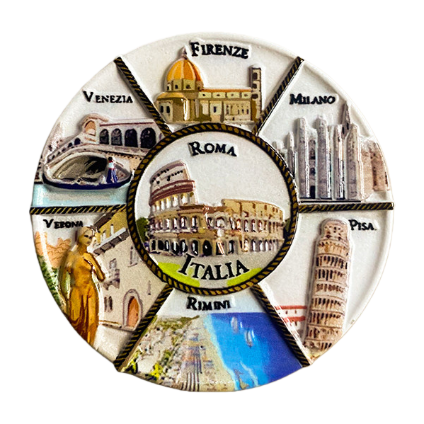 Italian city landscape souvenir magnetic stickers with landscape patterns for home refrigerators Item Picture