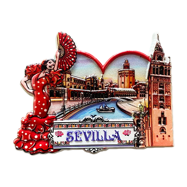 Metal souvenir magnetic sticker refrigerator decoration practical home small ornaments Item Picture