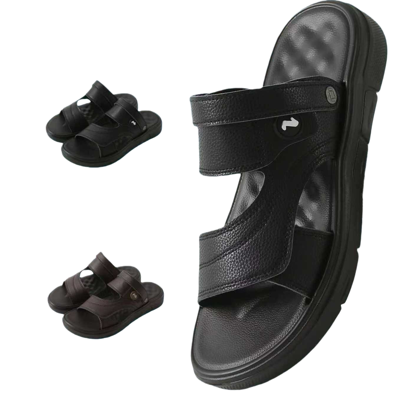 EVA material black coffee-colored two-tone sandals are comfortable, anti-slip and lightweight for summer Application Scenario