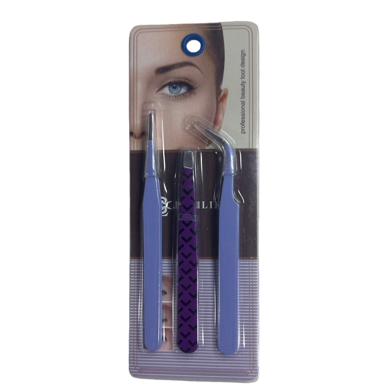 Beauty tool tweezers set, fine eyebrow shaping, eyelash curler, multi-functional stainless steel Item Picture