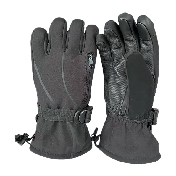 Outdoor ski gloves are windproof, waterproof, breathable, fleece and thickened Item Picture