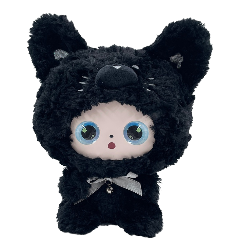 Mobobo black plush toy Cute cartoon pillow plush doll plush doll Item Picture