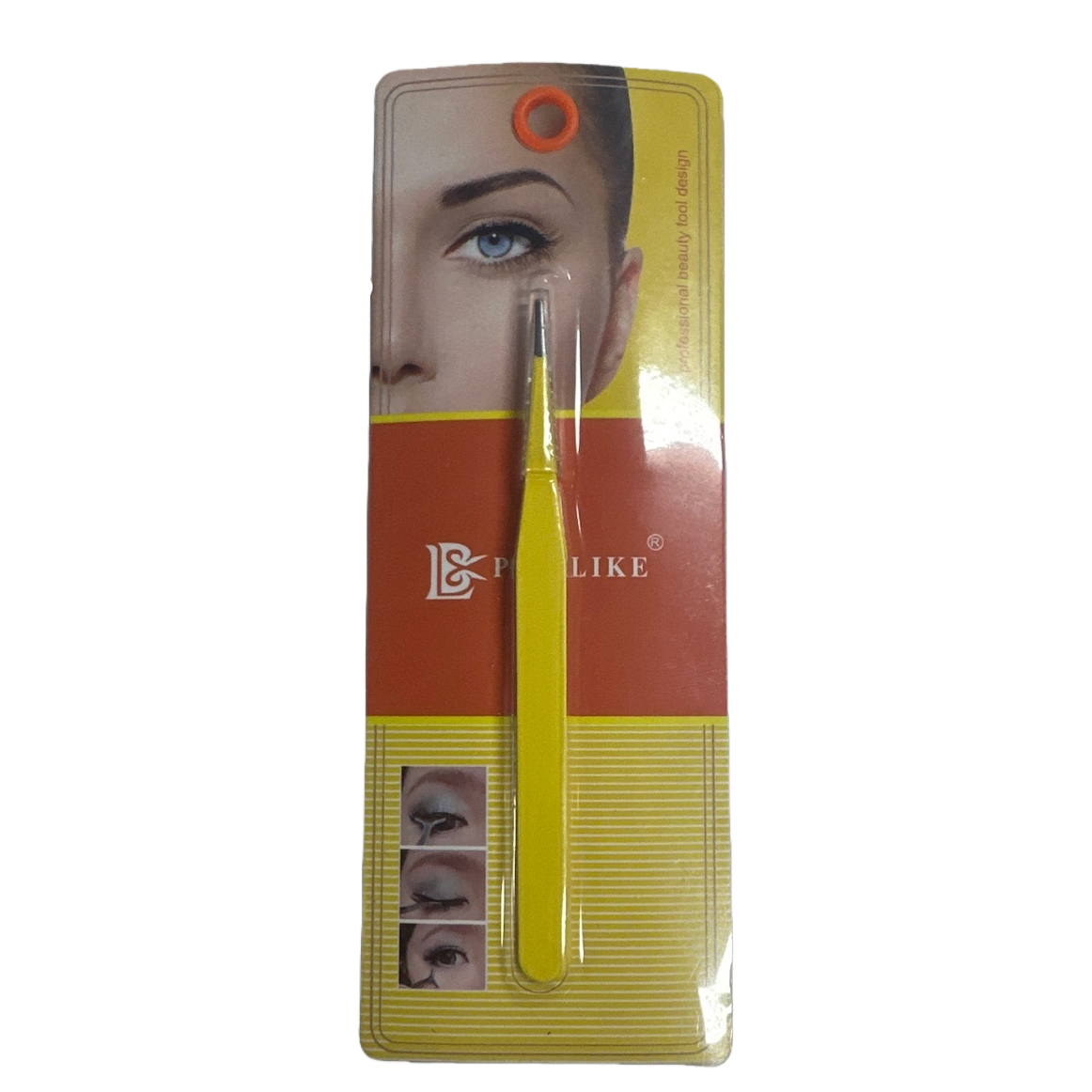 Beauty tool tweezers, stainless steel fine eyebrow trimmer, eyelash curler, multi-functional and portable Item Picture