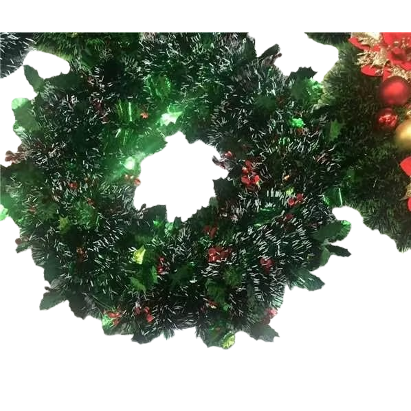 圣诞花环仿真松枝装饰挂门客厅卧室节日氛围🎄白底实物图