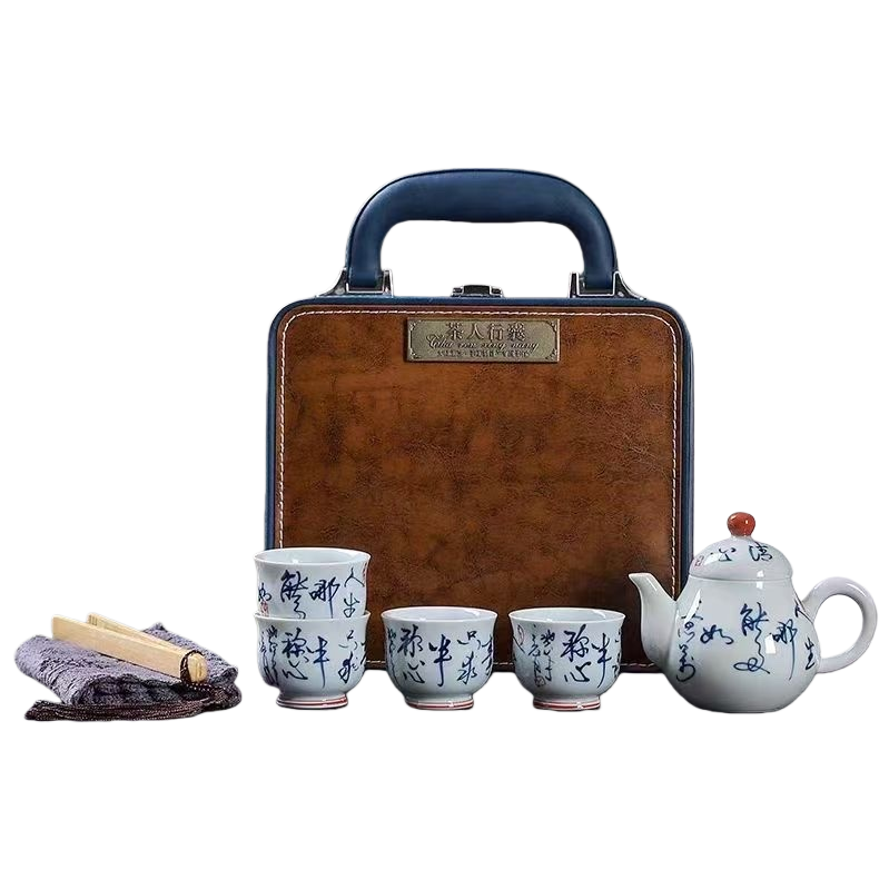 Set de té tetera tazas de té kit de viaje kit de té de cerámica portátil caja de regalo Item Picture