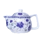 Blue and white porcelain ceramic teapot, household kung fu tea set with filter Item Picture